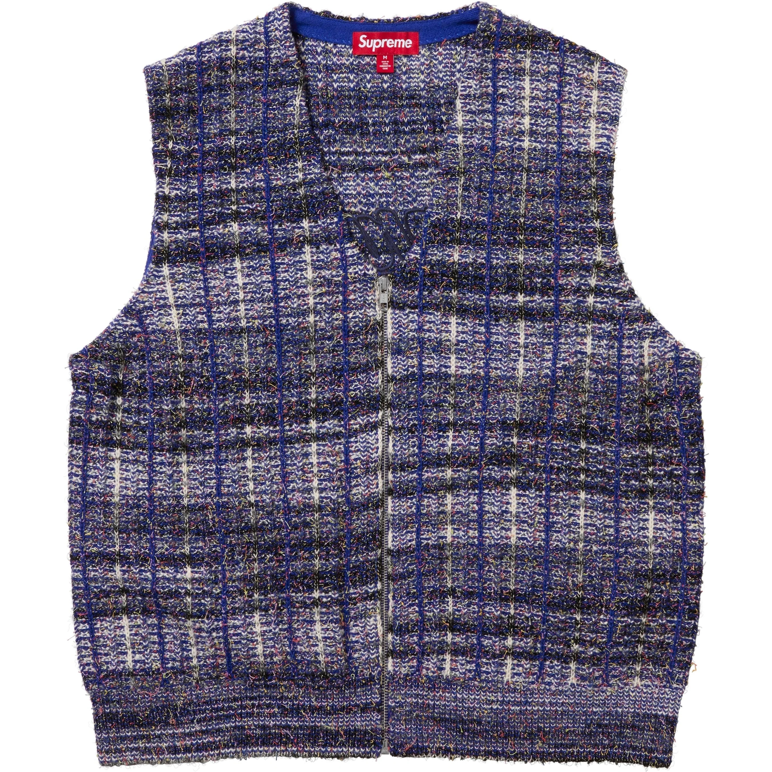 Speckled Zip Up Sweater Vest view 2